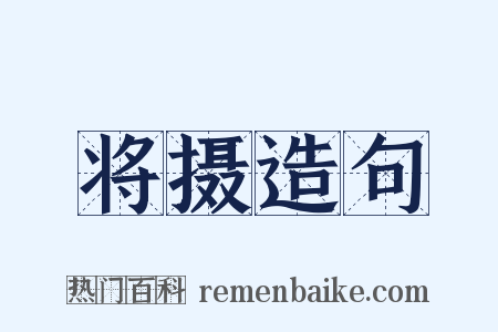 将摄造句是什么意思的图片